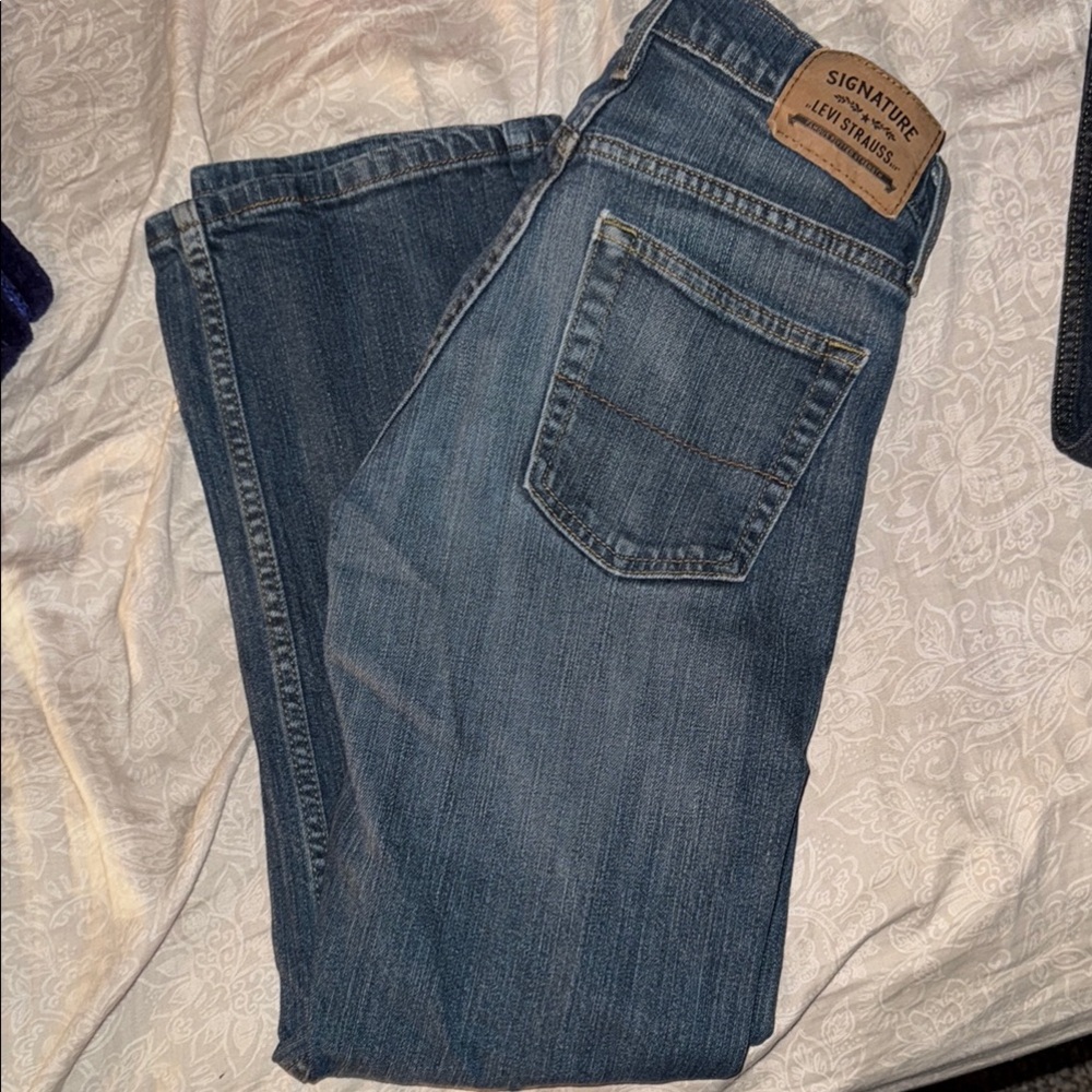Signature by Levi Strauss Blue Relaxed Fit Jeans